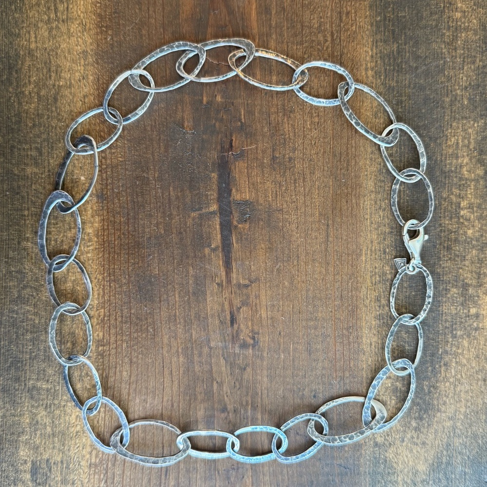 Silpada .925 Stirling Silver Oval Link Necklace - Picture 6 of 9